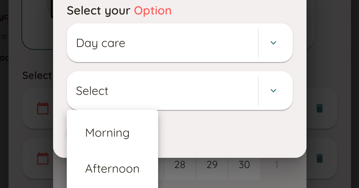 Multiple Select your Option