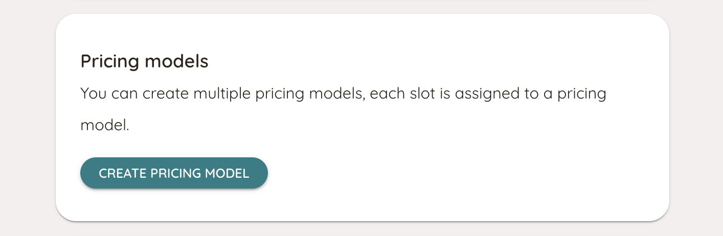 Create a Pricing Model